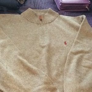 Men’s  sweater zip collar